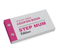 RED OCEAN Step Mum Coupon Book Mothers Day Gifts For Stepmum Birthday Gifts For Step Mother From Daughter Son Fun Mothers Day Gift For Her Activity Book Gift Idea For Mum