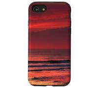 Red Ocean Sunset Waves Beach Aesthetic Phone Case Case for iPhone SE (2020) / 7/8