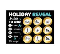 RED OCEAN Surprise Reveal Card - Holiday Reveal, Trip To Rome, Scratch And See, Boyfriend & Girlfriend Gift
