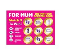 RED OCEAN Surprise Scratch Card Gift for Mum | Mothers Day Christmas Birthday | Mother's Day Gift For Mum | Birthday Gift For Mum | Mum Gifts From Son Daughter (Pink - Spa Day)