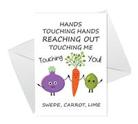 RED OCEAN Swede Carrot Lime Sweet Funny Birthday Card Card for Dad Mum Husband Wife Caroline Boyfriend Him Her