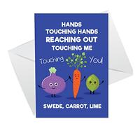 RED OCEAN Swede Carrot Lime Sweet Funny Birthday Card Caroline Card for Dad Mum Husband Wife Boyfriend Him Her