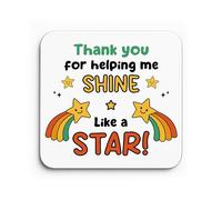 Red Ocean Teacher Keepsake Helping Me Shine Coaster Teacher Appreciation Gift Thank You Gift For For Women Men Novelty Leaving