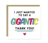 RED OCEAN Thank You Card Gigantic Thank You Card For Teacher Volunteer Colleague Best Friend Appreciation For Him Her Men Women Greetings