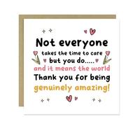RED OCEAN Thank You Cards For Men Women Thank You For Being Genuinely Amazing Card With Envelope Teacher Teaching Assistant Volunteer Friend