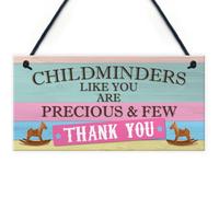 Red Ocean Thank You Childminder Babysitter Gift Hanging Plaque