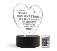Red Ocean Thank You For FRIEND Best Friend Acrylic LED Light Friendship For Her Friends Are Like Stars Bestie Gifts Birthday Christmas Keepsake Friendship Gifts Women