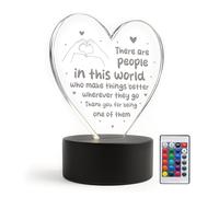 Red Ocean Thank You For Friend Best Friend Volunteer Colleague Teacher LED Sign Appreciation Gifts For Women Men Him Her Birthday Christmas Keepsake