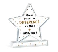 Red Ocean Thank You Never Forget the Difference You Make Plaque Coworker Going Away Appreciation Retirement For Women Friends Teacher Nurse Worker