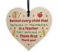 Red Ocean Thank You Teacher Gift Plaque Keepsake Leaving Nursery School Gift Friendship Gift