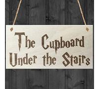 Red Ocean The Cupboard Under The Stairs Novelty Wooden Hanging Plaque Gift Sign