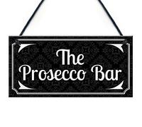 RED OCEAN The Prosecco Bar Alcohol Drink Vintage Foam Plaque Sign Home Bar Gift Man Cave