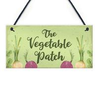 Red Ocean The Vegetable Patch Hanging Sign Garden Sign Summer House Plaque Shed Sign Garden Lover Gifts