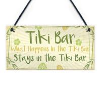 Red Ocean Tiki Bar Accessories Home Garden Bar Plaque Pub Bar Kitchen Man Cave Sign Friendship Gift