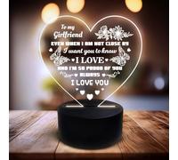 Red Ocean To My Girlfriend Gifts from Boyfriend 3D Illusion Lamp I Love You Night Light for Women Her Valentines Birthday Anniversary Romantic Gift For Her