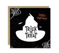RED OCEAN Trick Or Treat Greetings Card With Kraft Envelope Halloween Card For Friend Daughter Son Couple Spooky For Him Her Novelty Cards Halloween