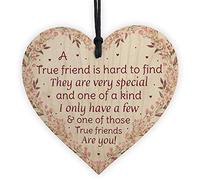 RED OCEAN True Friend Wooden Special Friendship Gift For Women Thank You Gift Keepsake