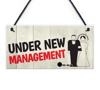 Red Ocean Under New Management Novelty Wedding Hanging Plaque Sign Gift