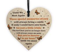 Red Ocean Until We Meet Again Plaque Memorial Gift For Mum Dad Nan Grandad Memorial Plaque Keepsake