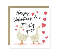 RED OCEAN Valentine's Day Card For Him, Silly Goose Valentine's Day Card, Funny Valentine Cards, Valentine's Day Card For Boyfriend, Valentine's Day Card For Girlfriend, Card For Him Her
