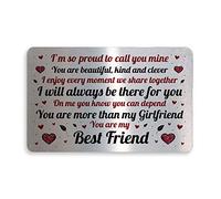 Red Ocean Valentines Day Gift for Girlfriend Wallet Card Insert Anniversary for Her Love Sign Keepsake