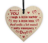 Red Ocean Valentines Day Gift For Him Her Anniversary Gift For Husband Wife Wood Heart Keepsake