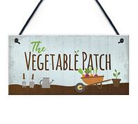 RED OCEAN Vegetable Patch Vegetable Garden Shed Sign Grandad Grandma Gardening Birthday Gift