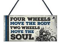RED OCEAN Vintage Retro Motorbike Motorcycle Racing Wall Man Cave Garage Hanging Sign