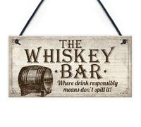 Red Ocean Vintage Whisky Bar Plaque Hanging Rustic Sign Home Bar Pub Man Cave Birthday Gift For Him