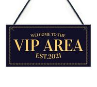 Red Ocean Vip Area Home Bar Sign Novelty Garden Bar Signs Man Cave Decor Signs