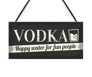 Red Ocean Vodka Novelty Sign Funny Friendship Man Cave Bar Pub Hanging Plaque Gift For Men