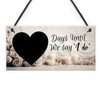 Red Ocean Wedding Countdown Days Until We Say I Do - Wedding Count Down Engagement Gifts - Mr And Mrs To Be, Bride To Be