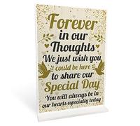 RED OCEAN Wedding Memory Memorial Table Decoration Standing Plaque Wedding Decoration Keepsake