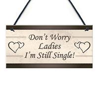 RED OCEAN Wedding Reception Decor Don't Worry Ladies Hanging Plaque Page Boy Best Man Photo Prop Sign Gift