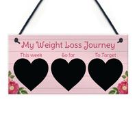Red Ocean Weight Loss Tracker Board Chalkboard Sign Weight Loss Reward Exercise Gift For Friend