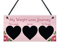 RED OCEAN Weight Loss Tracker Board Chalkboard Sign Weight Loss Reward Exercise Gift For Friend