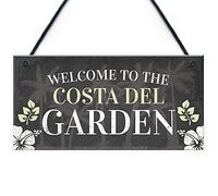 RED OCEAN Welcome Sign Garden Signs And Plaques For Outdoor Funny Shed Sign
