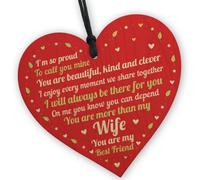 Red Ocean Wife Gifts For Valentines Day Anniversary Birthday Present Gift For Her Best Friend Plaque
