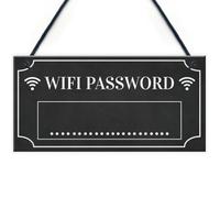 Red Ocean Wifi Password Hanging Home Decor Plaque House Warming Gift Home Internet Sign