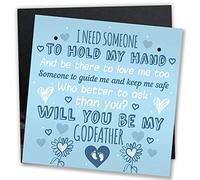 RED OCEAN Will You Be My Godfather Request Card Godparent Thank You Card Gift For Friend Christening Gifts
