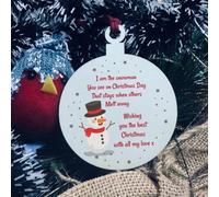 Red Ocean Wishing You The Best Christmas Tree Decoration Gift For Family Friendship Gift