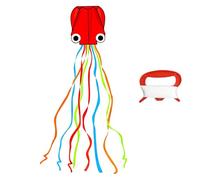 Red Octopus Kite,Kids Kite with 30 M Kite String Board,Kites for Kids Ages 4-8 Easy to Fly Kites for Children Kites & Flying Toys,Kite for Kids Suitable for Outdoor Activities Parks Campuses Beaches