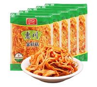 Red Oil Flammulina Velutipes, Spicy Sesame Oil Mushroom 180Gram, Spicy Flammulina Velutipes Snacks, Special Spicy Mushroom Fast Food (180Gram(Pack of 5))