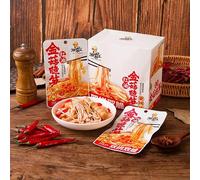 Red oil mushroom crispy bamboo shoots mixed snacks, 26g/bag, spicy flavor, crispy ready-to-eat, vegetarian, gluten-free, ready-to-eat dishes, Chinese cuisine (5 packs)