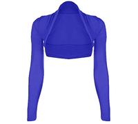Red Olives® Womens Plain Long Sleeve Bolero Shrug Crop Top Ladies Cropped Cardigan Tops UK 8-14 (20-22, Royal Blue)