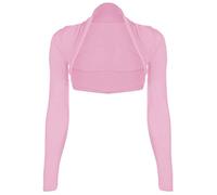 Red Olives® Womens Plain Long Sleeve Bolero Shrug Crop Top Ladies Cropped Cardigan Tops UK 8-14