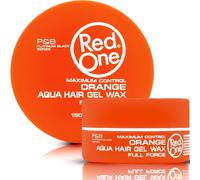 RED ONE Aqua Hair Gel Wax Full Force Maximum Control 150ML - ORANGE