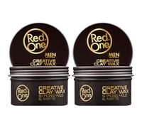 Red One Clay Wax 100ml | Creative Clay | Strong Hold | Matte Look Finish | Travel Size | Flexibility & Texture | Ultra Holding Effect | Hair Nourishing 2 PCS