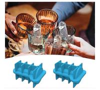 (Red, One size) 2pcs Spoof Ice Cube Mold, Adult Prank Ice Cube Mold, Silicone Ice Cube Mold Novelty Party Ice Cubes
