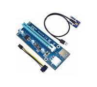 (Red, One size) Mini PCIe to PCI express 16X Riser for Laptop External Graphics Card EXP GDC BTC Antminer Miner mPCIe to PCI-e slot Mining Card